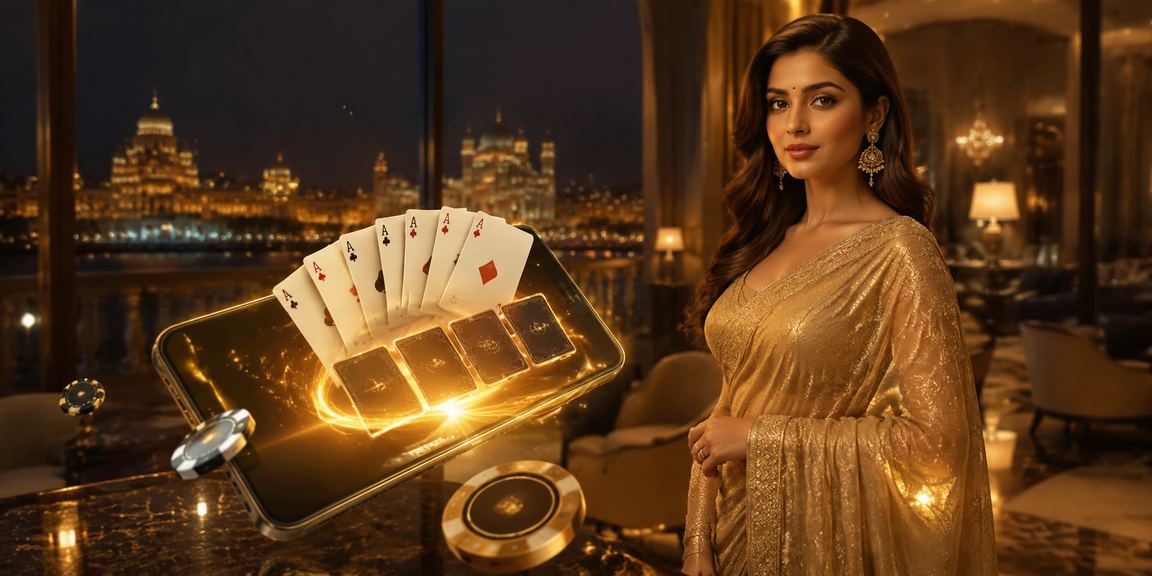 Indian player enjoying online rummy in a cozy setting